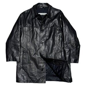 Bod & Christensen Couture GENUINE LEATHER Vintage Y2K Designer Luxury Coat XL